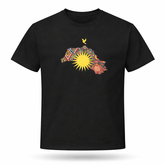 Kurdistan Map & Sun l Unisex T-Shirt