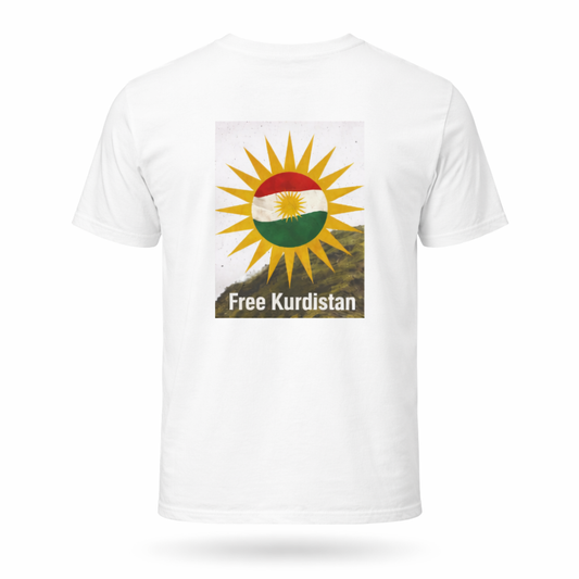 Kurdistan sun flag l Unisex cotton T-shirt