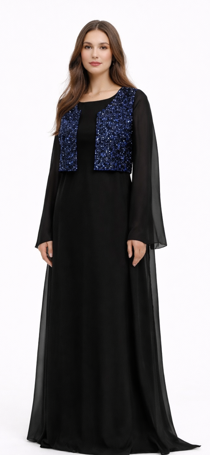 Navy Blue Kurdish Vest - Classic Outfit