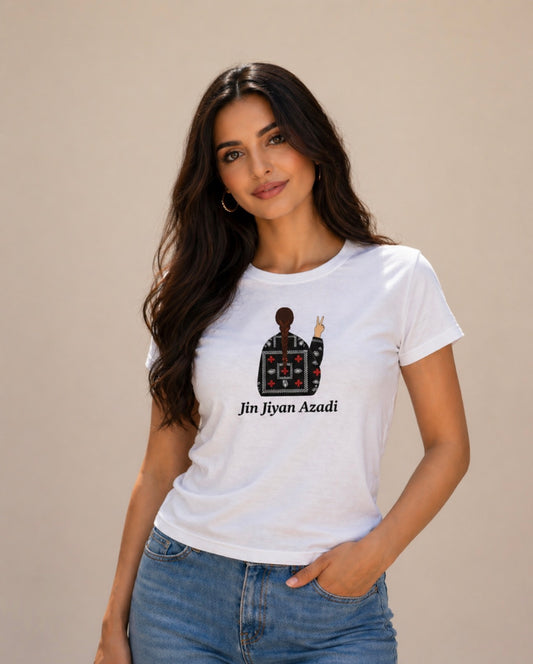 Jin Jiyan Azadi l Unisex cotton T-shirt