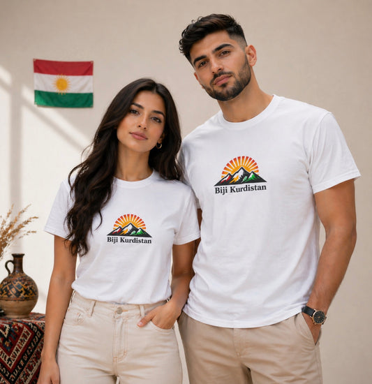 Biji Kurdistan & Mountain l Unisex cotton  T-shirt