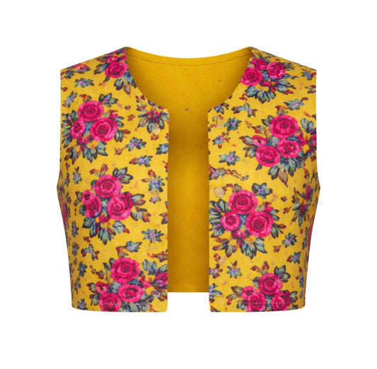 Kurdish Floral Vest - Traditional Design