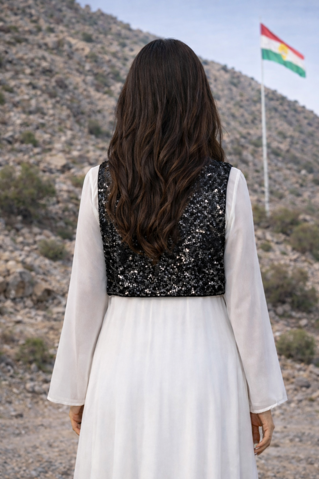 Traditional Kurdish clothing. Kurdish vest in Black