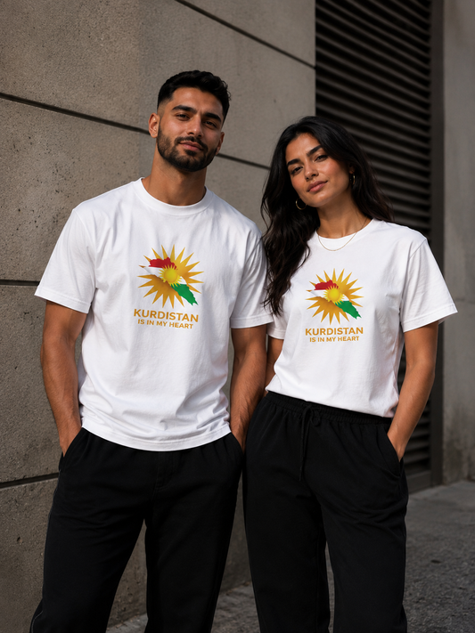 Kurdistan ist in meinem Herzen – Unisex-Baumwoll-T-Shirt