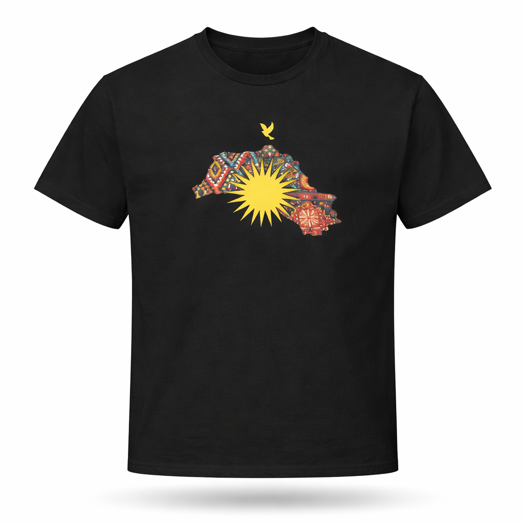 Kurdistan Map & Sun l Unisex T-Shirt