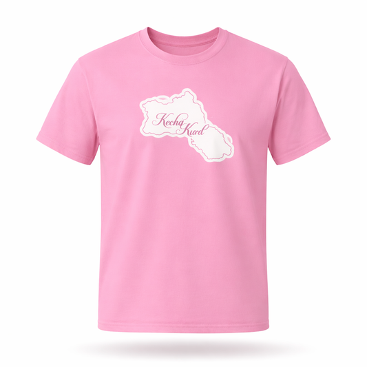 Pink girls t-shirt Kurdistan map kecha kurd