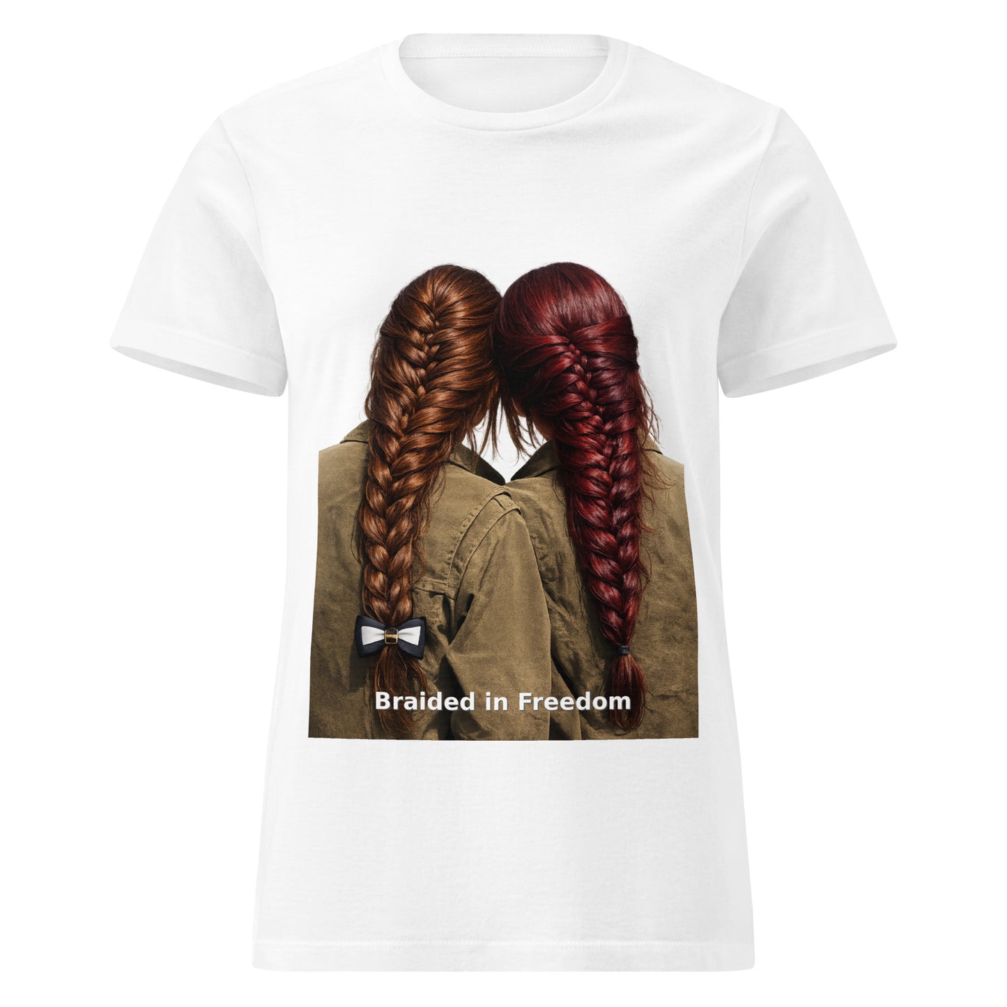 braided in freedom kurdish heritage shirt print detail